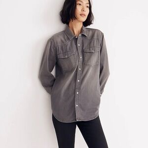 Grey denim shirt